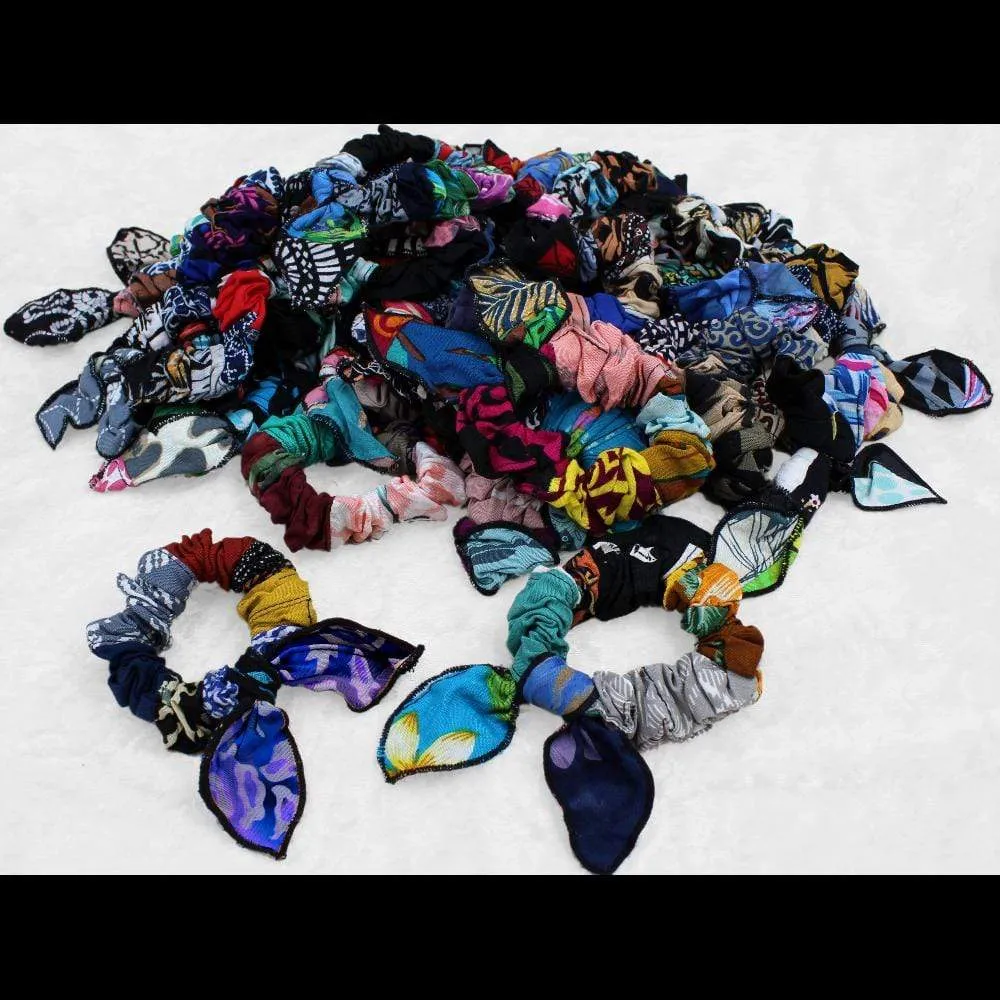 15 Patchwork Little Bow Hair Scrunchies ($1.20 each)