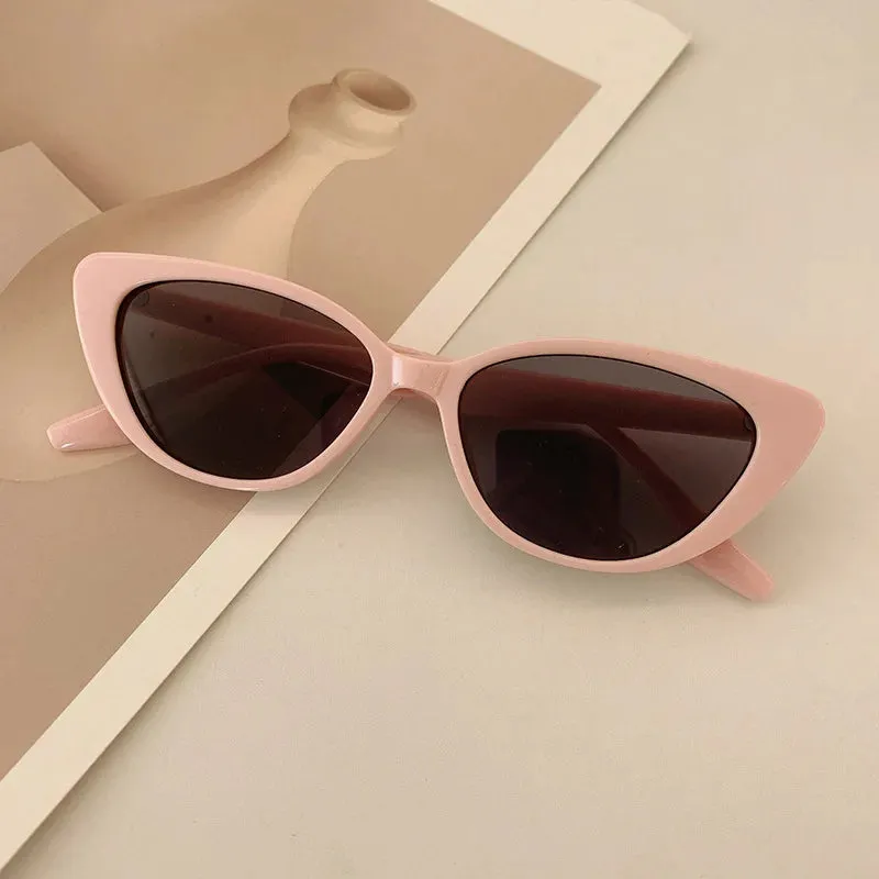 2024 Hot Sale Cat Eye Retro Vintage Small Frame Designer Brand Sunglasses