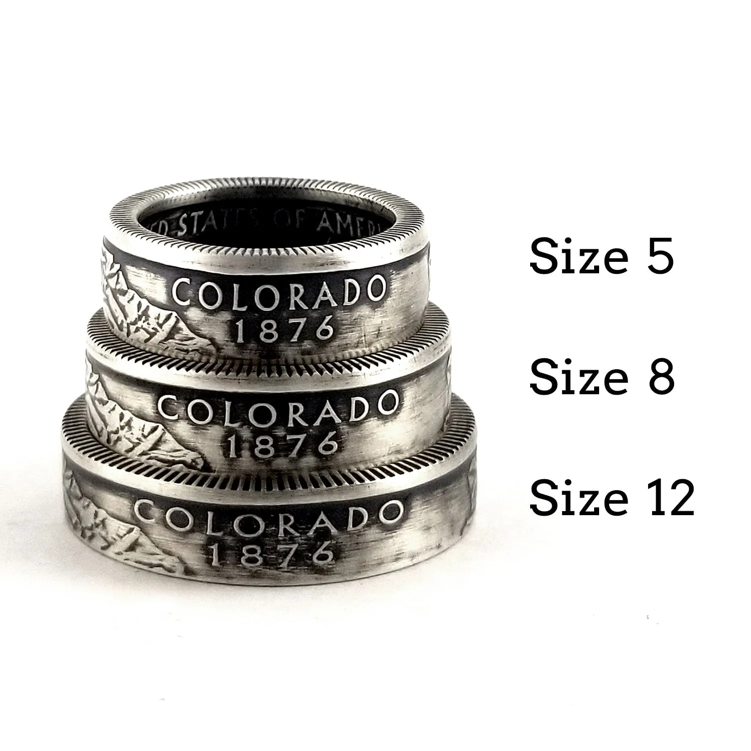 90% Silver 1999 State Quarter Coin Ring