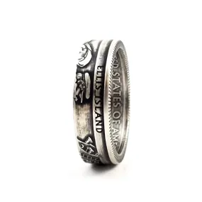 90% Silver Ellis Island National Park Quarter Ring