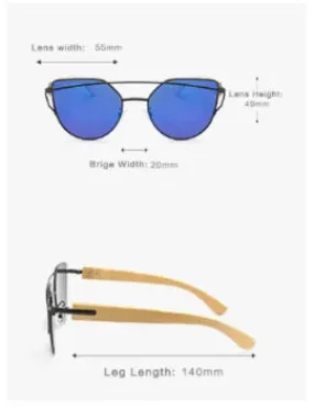 Bamboo Cat Eye Sunglasses