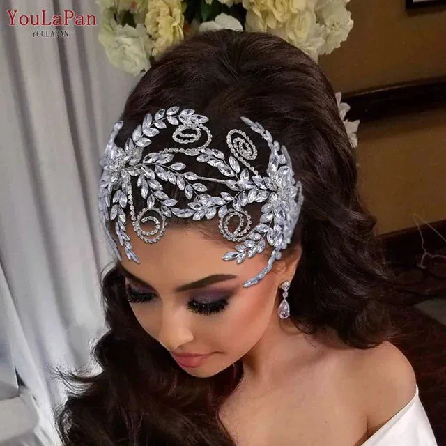 Bride Headbands Wedding Crystal Hair Accessories for Women Girls Headdress Hair Jewelry - S46788894