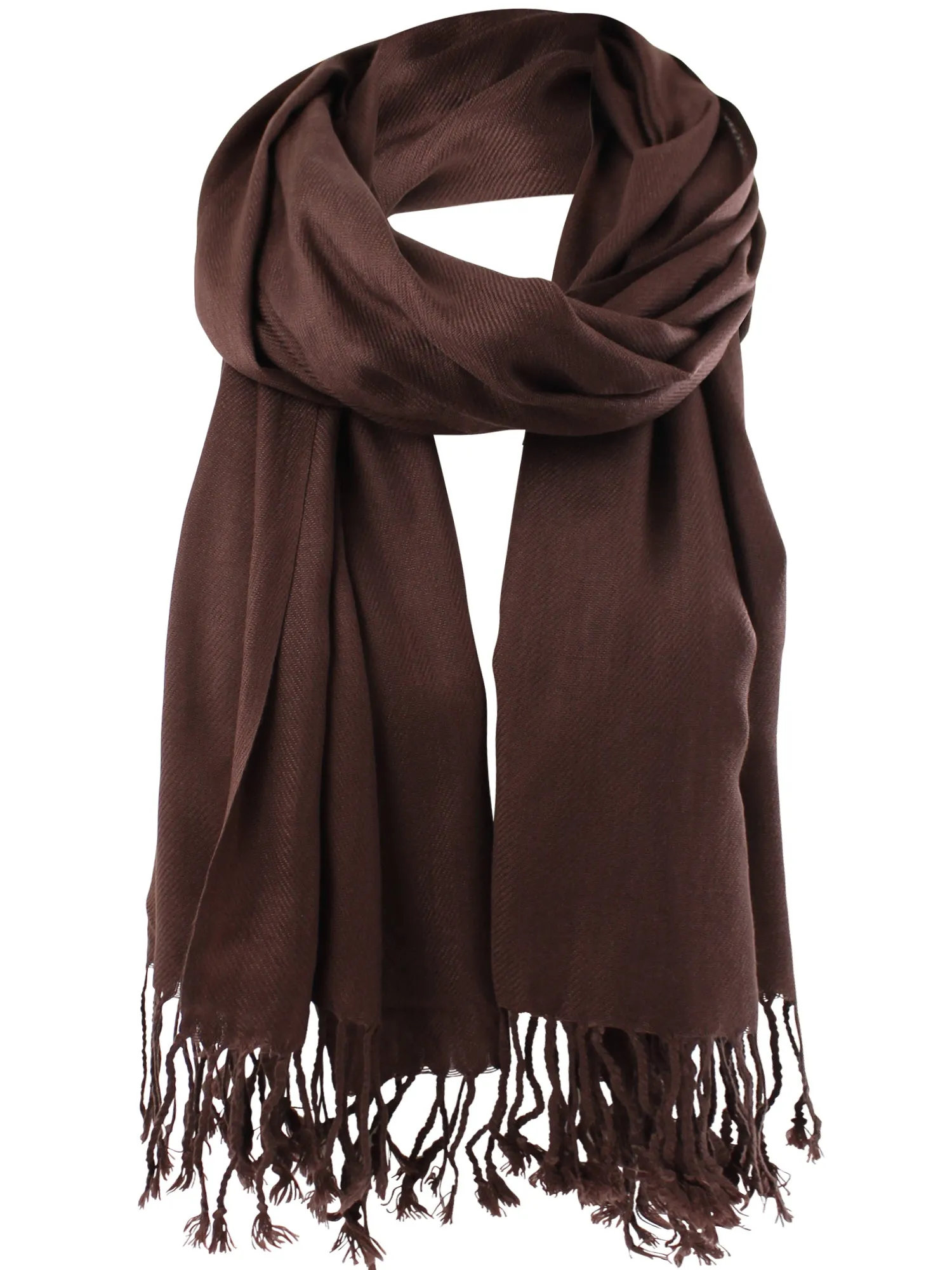 Brown Classic Pashmina Scarf Wrap