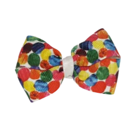 Cherish Hair Bow - Hungry Little Caterpillar Dots