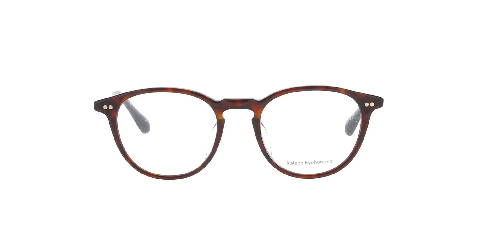 Dark Brown Tortoiseshell Round Kaleos Frame