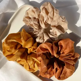 Fall Satin Scrunchie