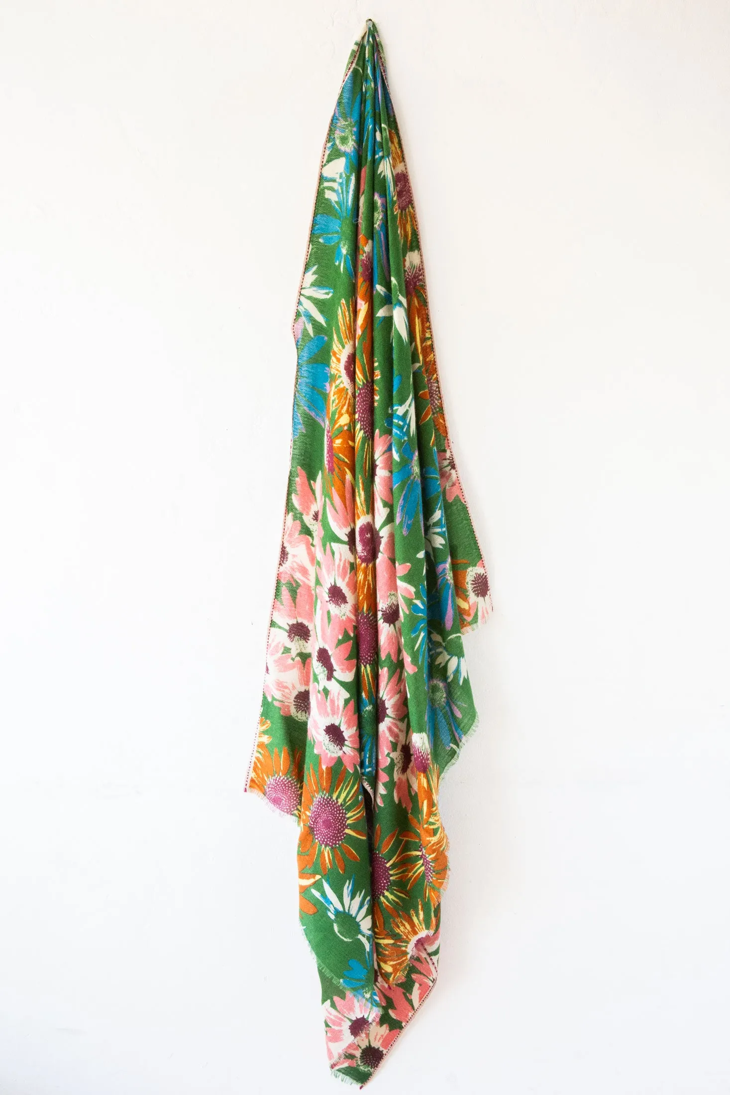 Floral Greens Shawl