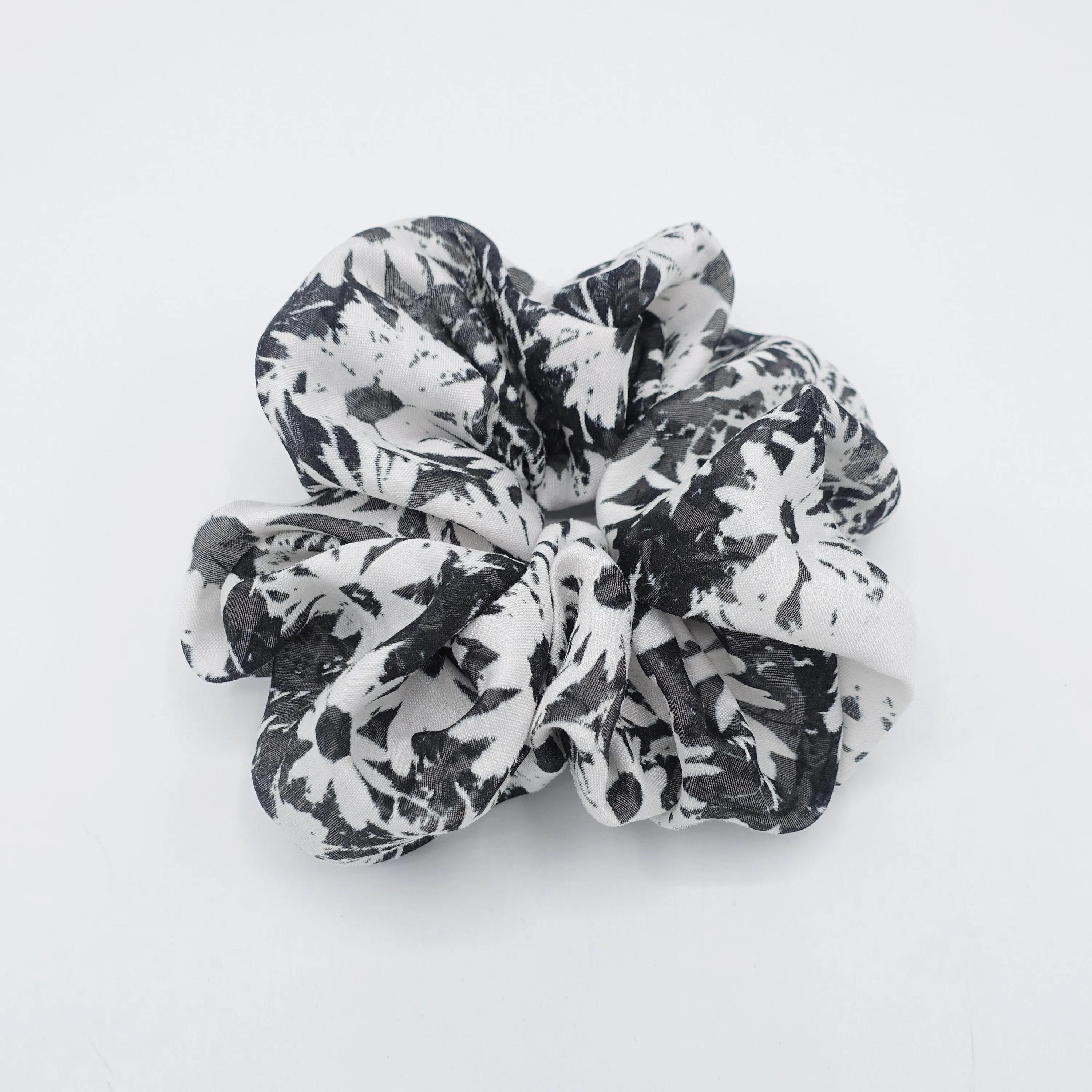 floral scrunchies, abstract print hair ties for women