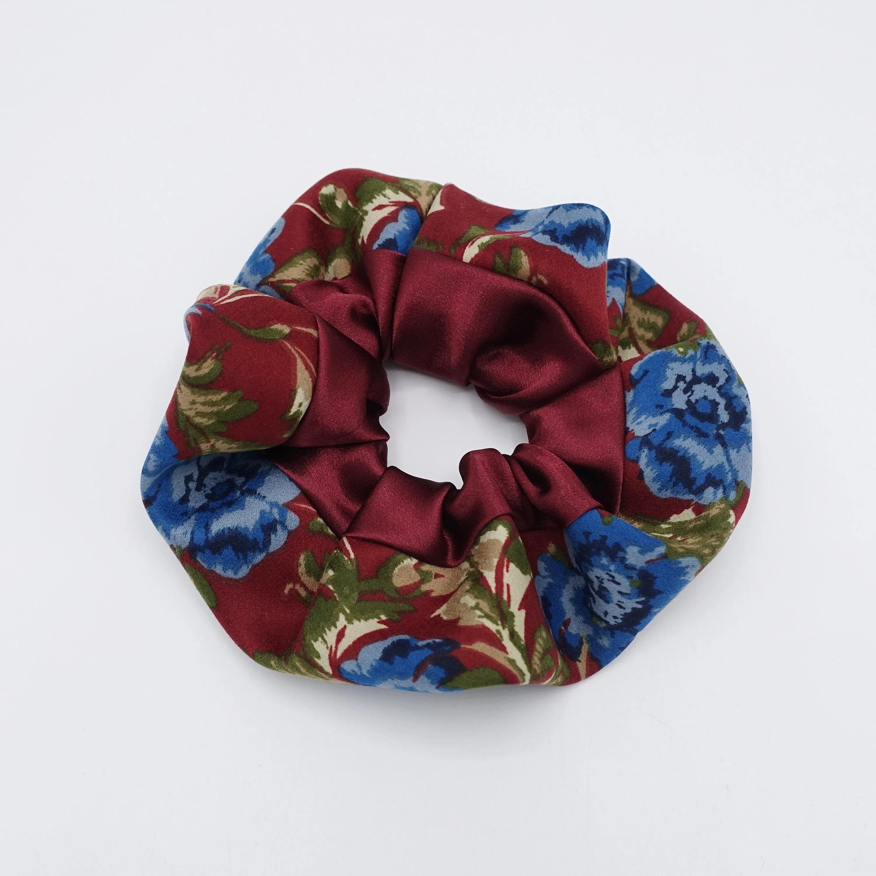 floral scrunchies, satin scrunchies for women