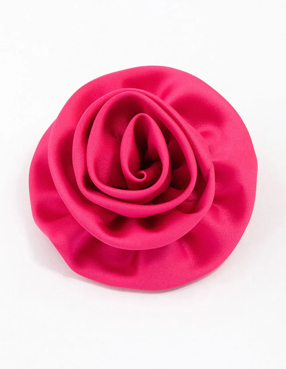 Fuchsia Elegant Rose Hair Clip