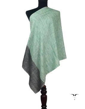 Green & Grey Pashmina Pattern Wrap 5631