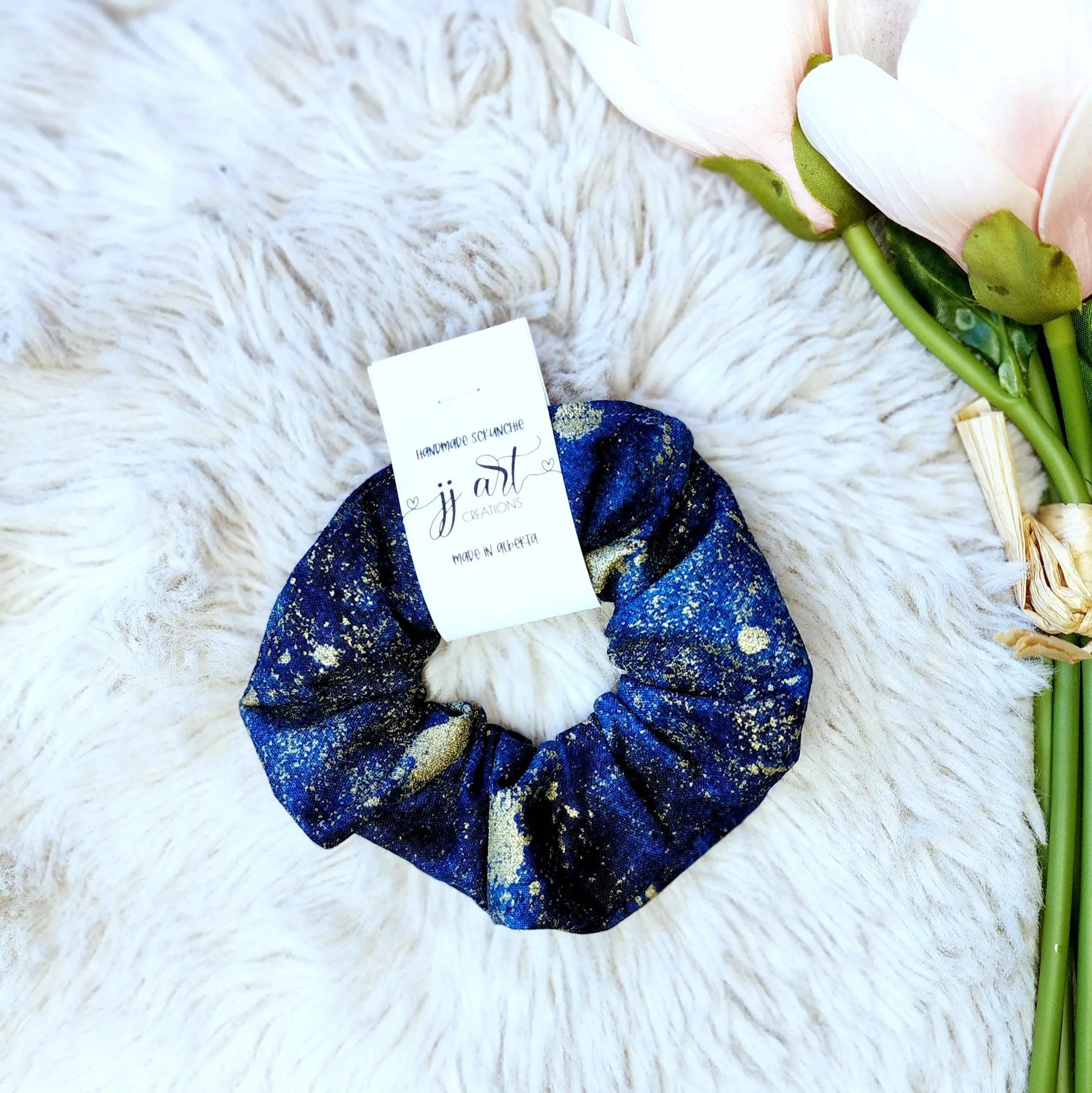 Hair Scrunchie Accessory Blue