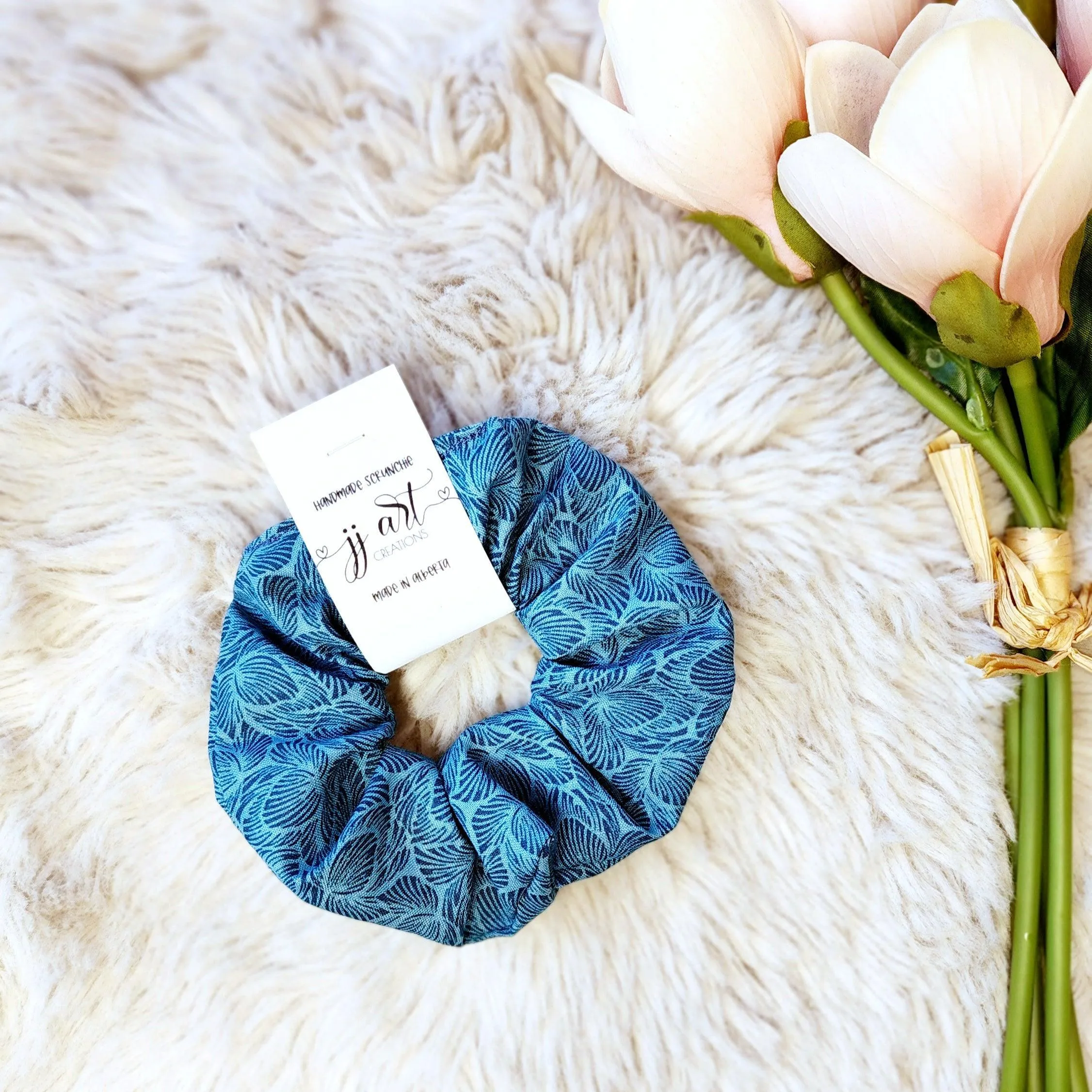 Hair Scrunchie Accessory Blue