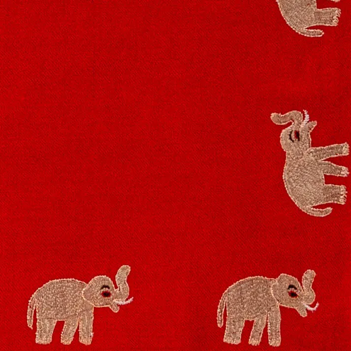 Hand Embroidered Pashmina Cashmere ShawI - Elephant Walk