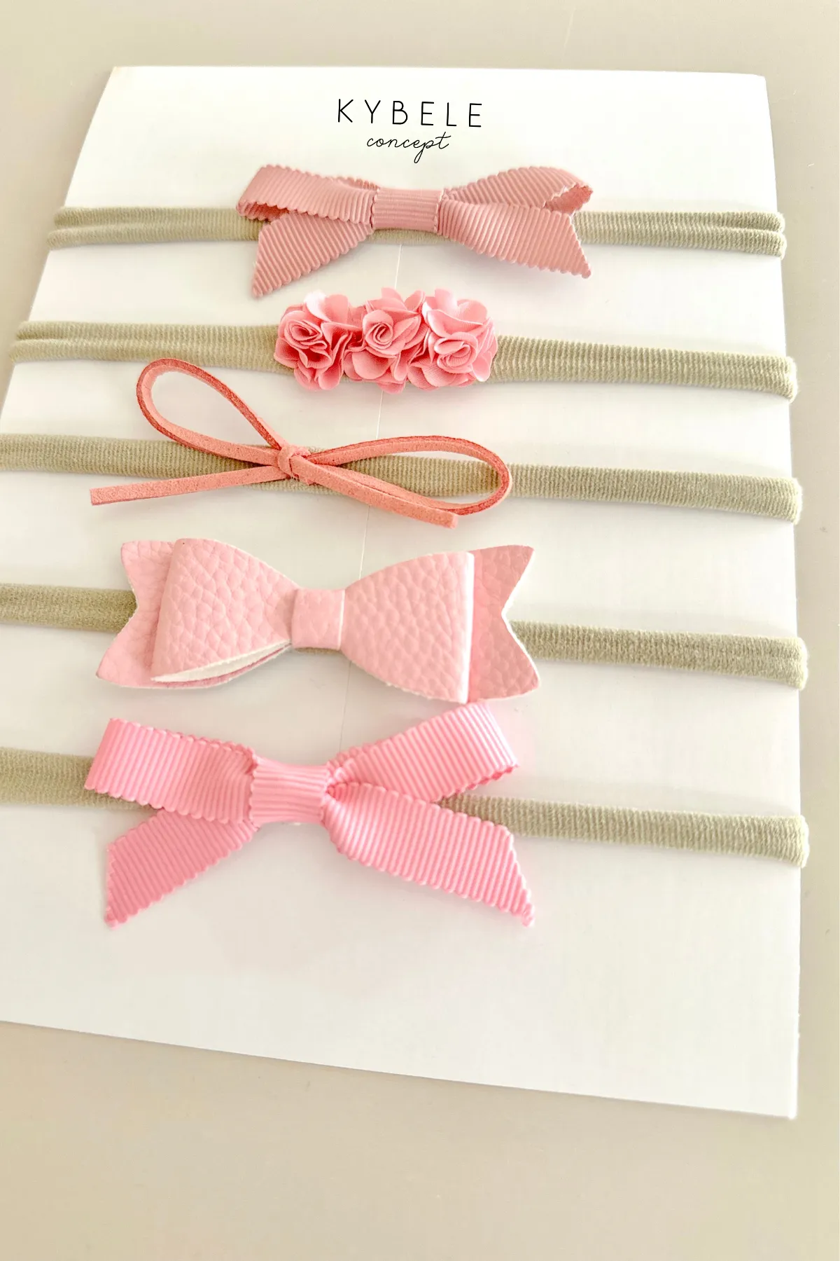 Handmade Newborn Headbands Set of 5 | Super Stretchy Band