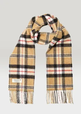 John Hanly Lambswool Scarf Merrick Tartan