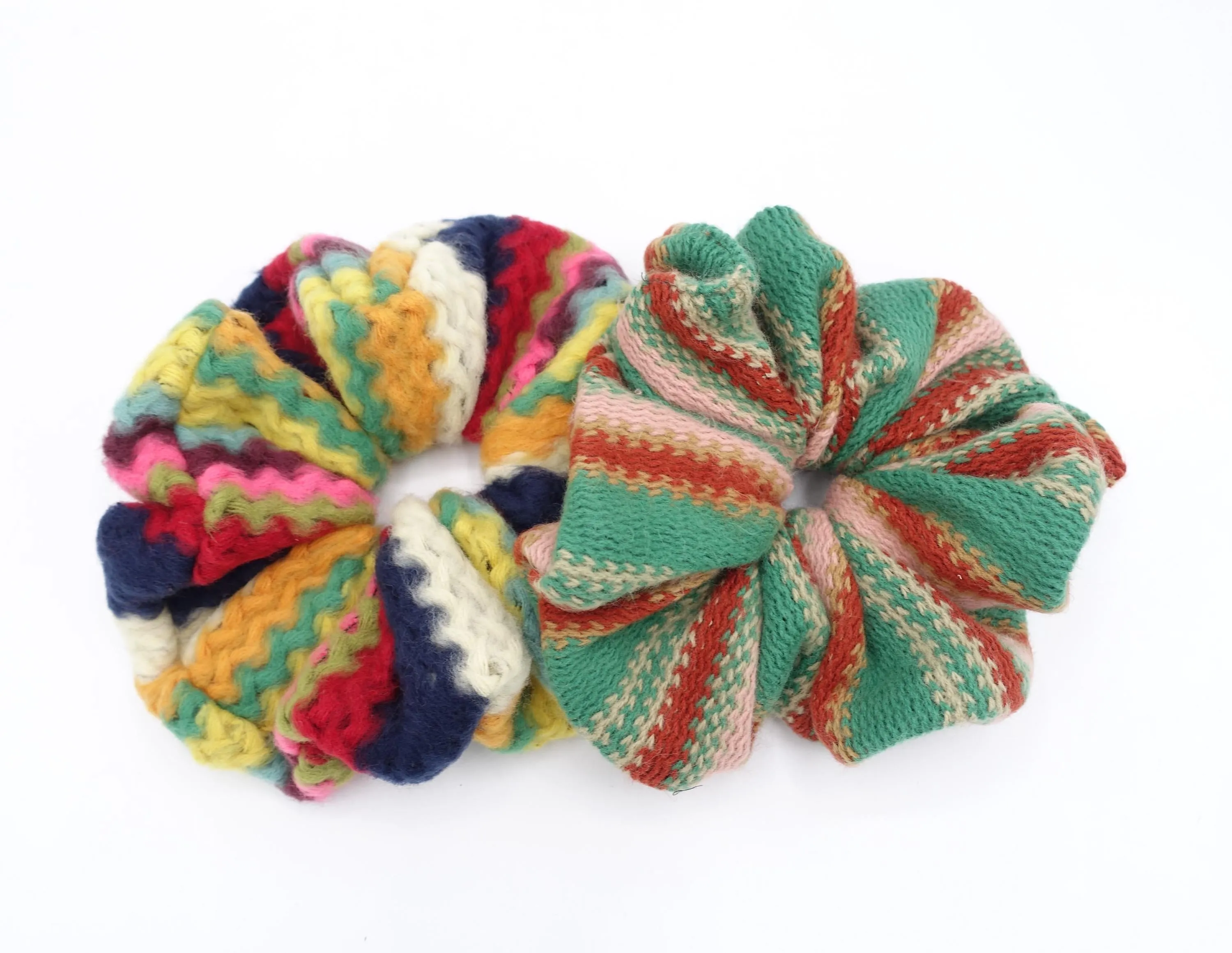 knit scrunchies, oversized scrunchies for women