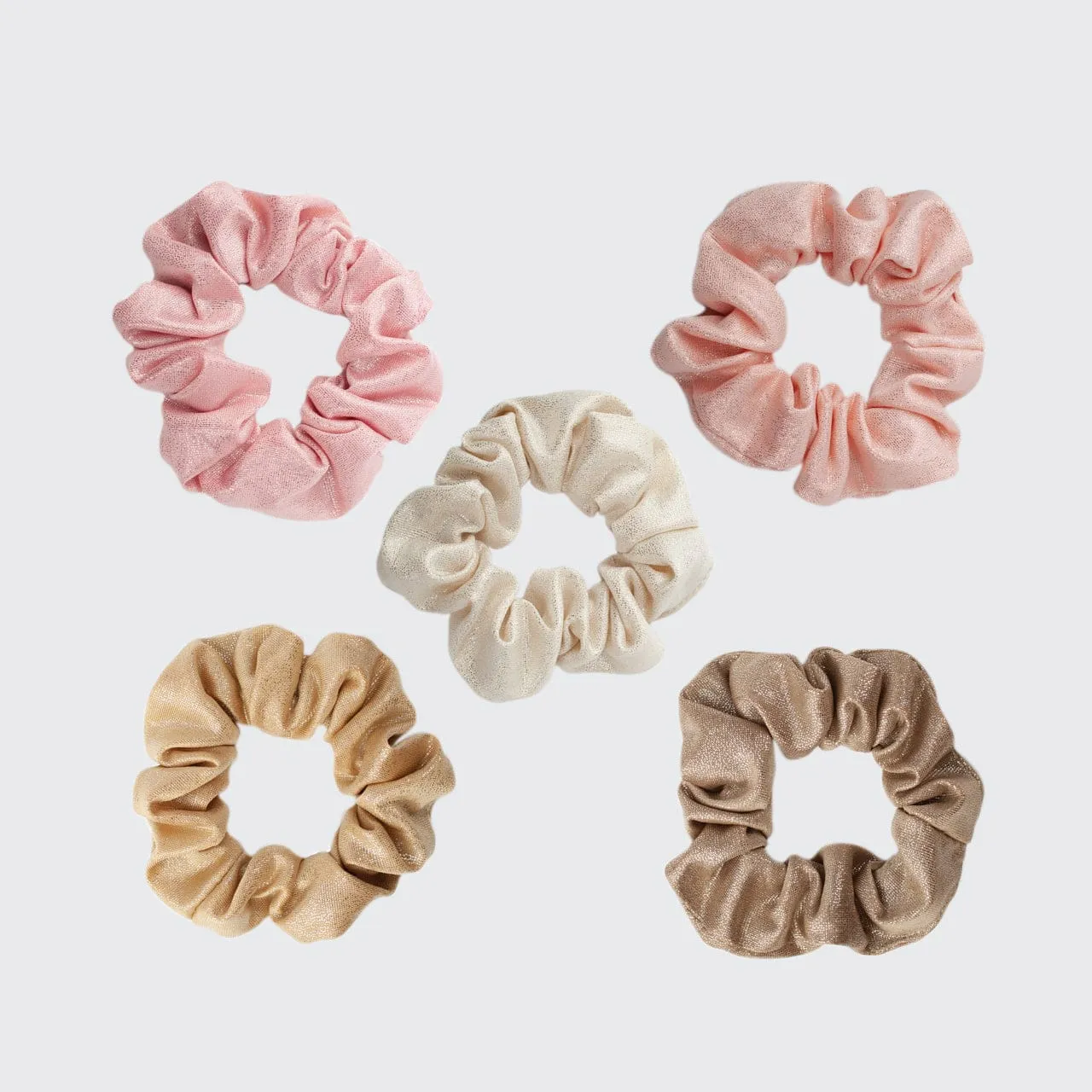 Metallic Scrunchies - Blush