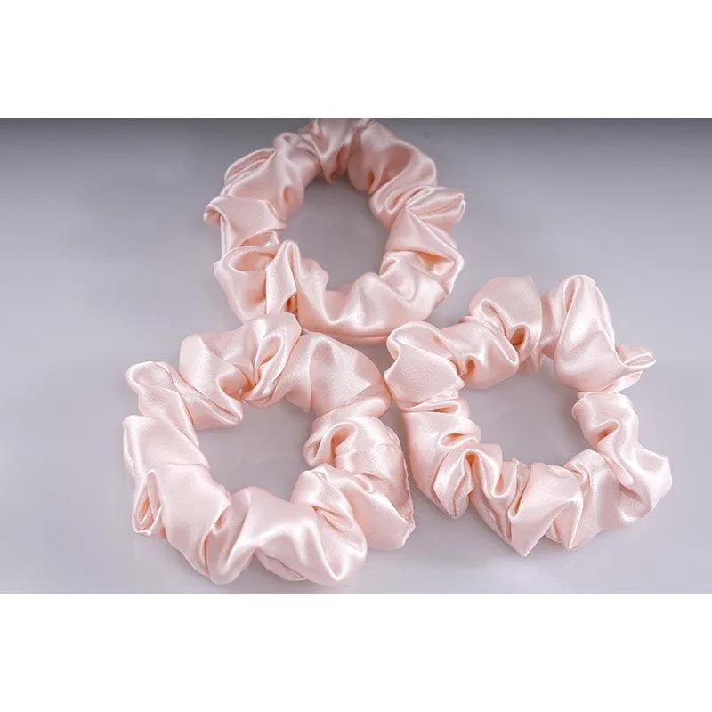 Midi Silk Scrunchies Pink - 3 Pack - Dropshipping