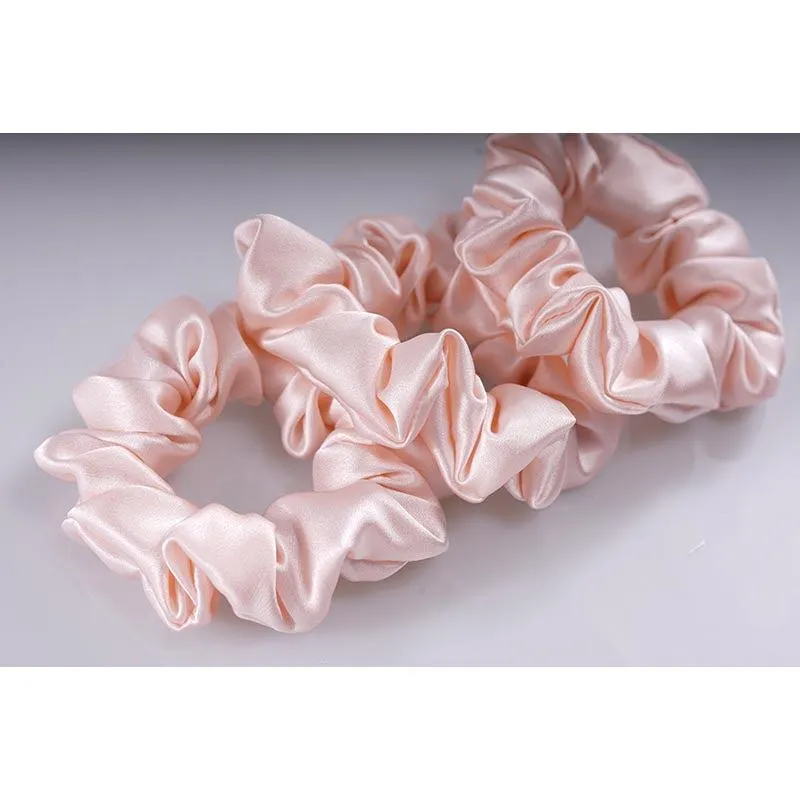 Midi Silk Scrunchies Pink - 3 Pack - Dropshipping