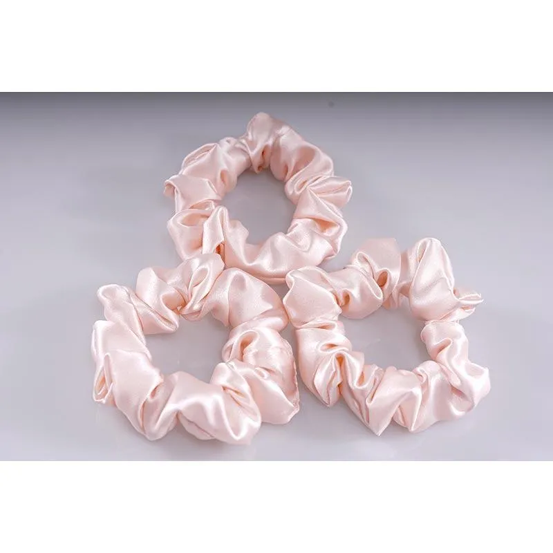 Midi Silk Scrunchies Pink - 3 Pack - Dropshipping