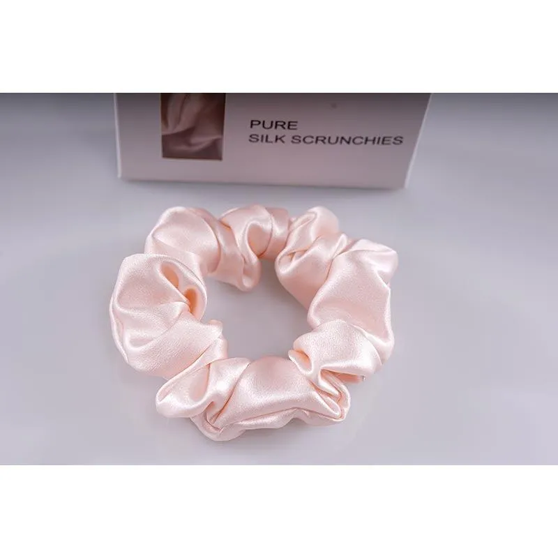 Midi Silk Scrunchies - Pink - Dropshipping