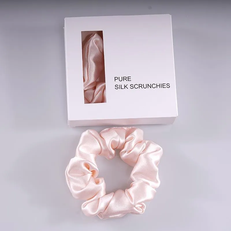 Midi Silk Scrunchies - Pink - Dropshipping