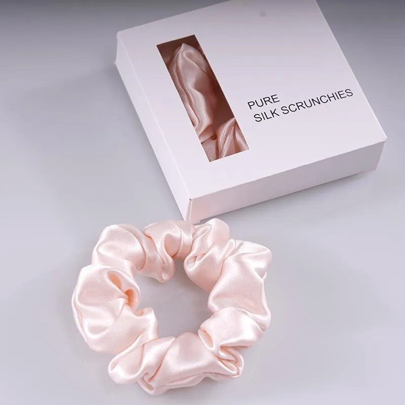 Midi Silk Scrunchies - Pink - Dropshipping