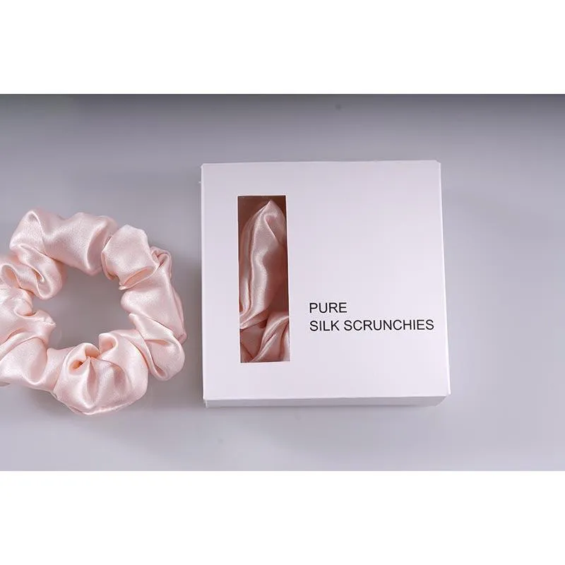 Midi Silk Scrunchies - Pink - Dropshipping