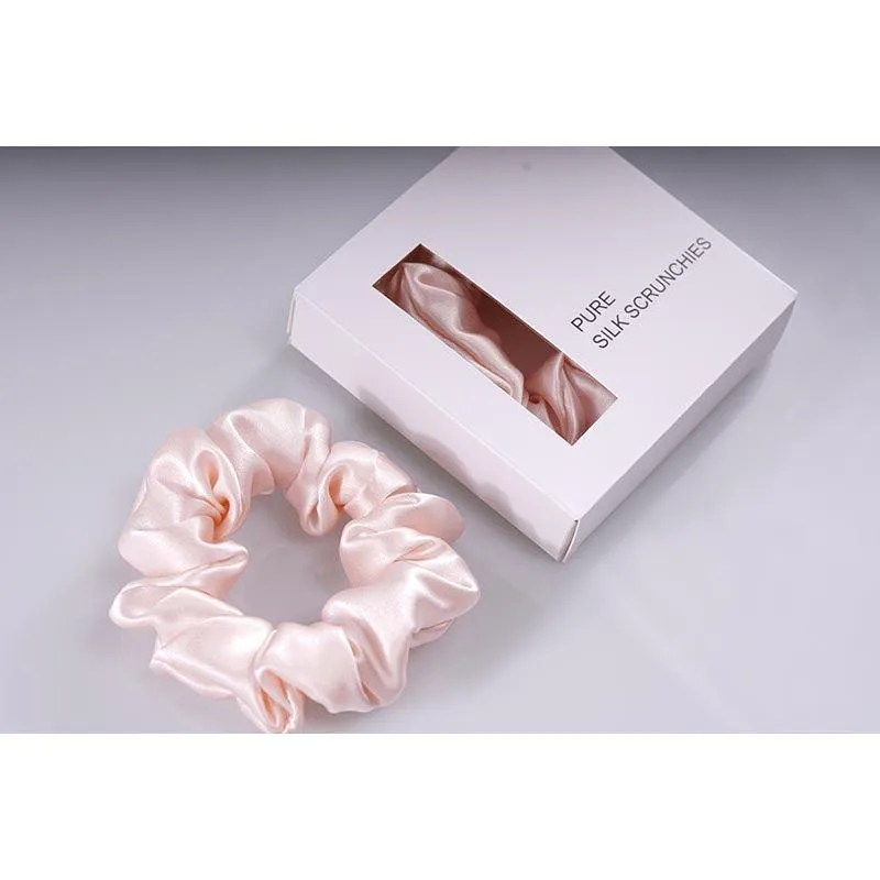 Midi Silk Scrunchies - Pink - Dropshipping