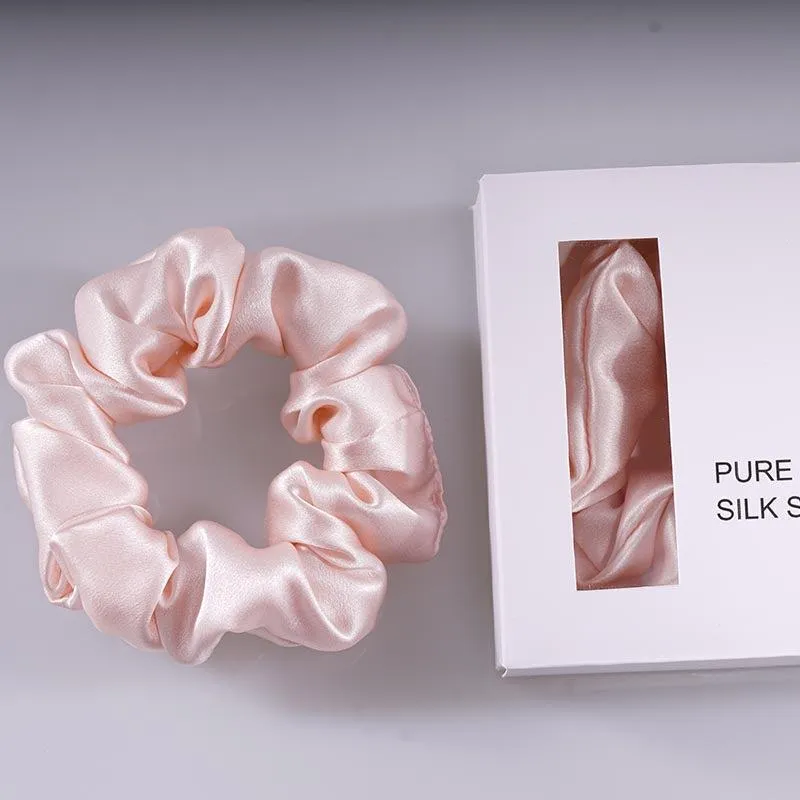 Midi Silk Scrunchies - Pink - Dropshipping