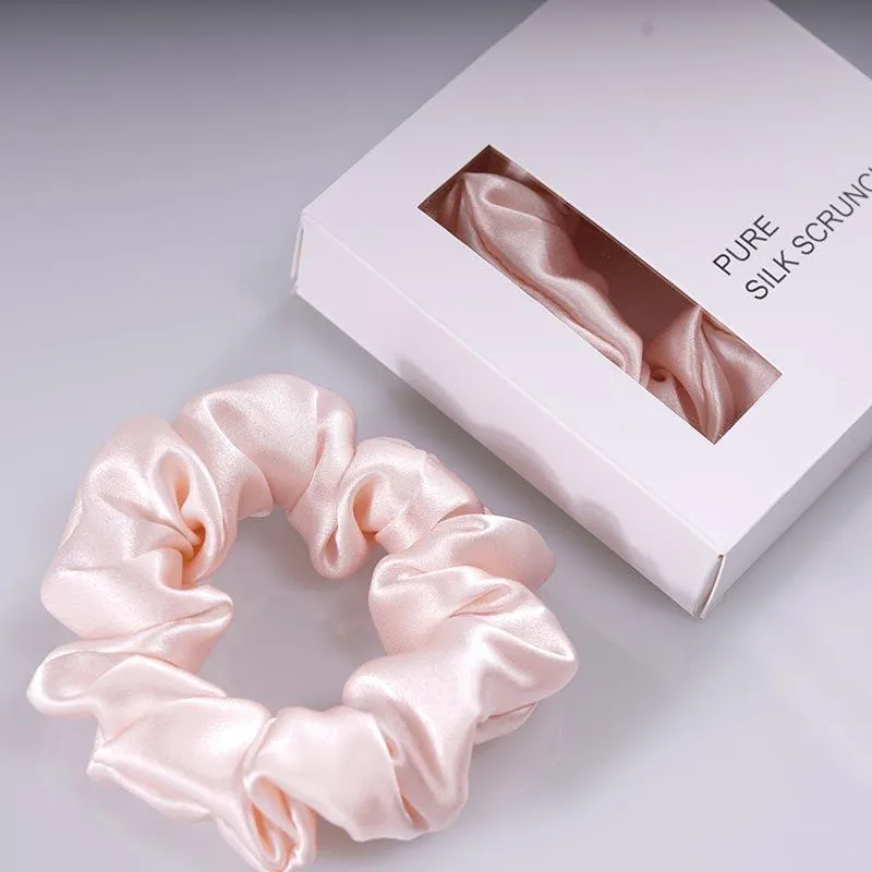 Midi Silk Scrunchies - Pink - Dropshipping