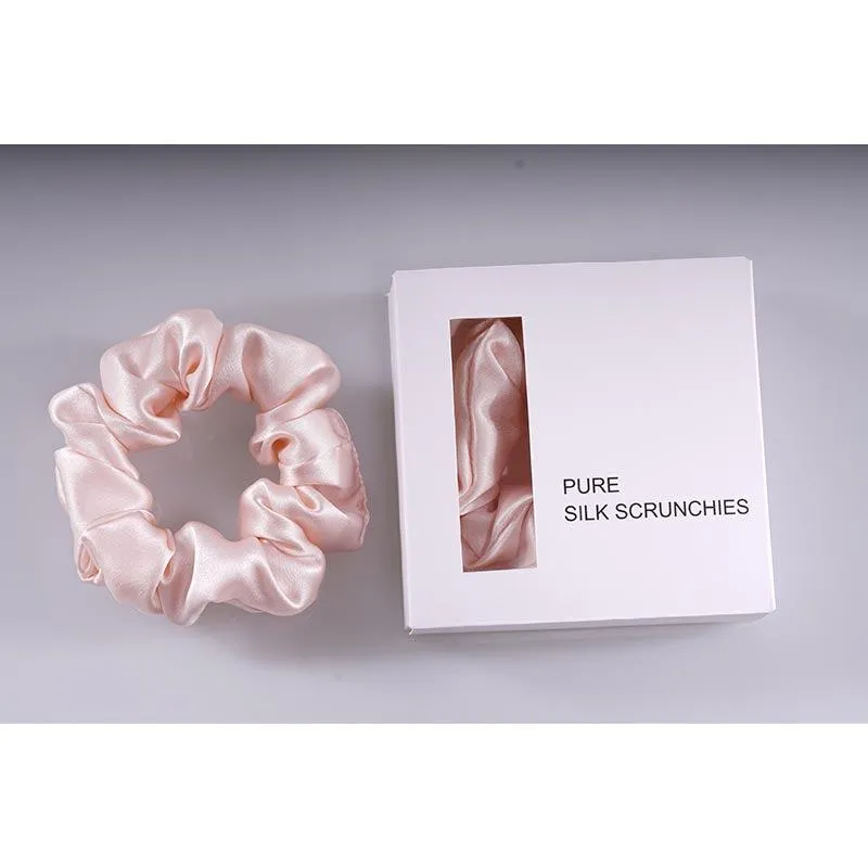 Midi Silk Scrunchies - Pink - Dropshipping