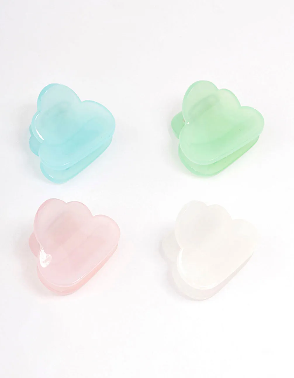 Mini Cloud Hair Claw Clip 4-Pack