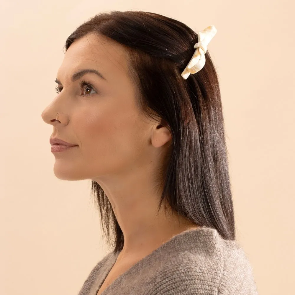 Narrow Bow Barrette Clip