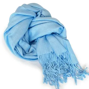 Pashmina Solid Color Shawl Wrap Scarf - Sky (1 unit)