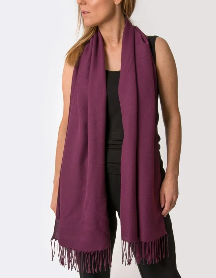 Plum Purple Pashmina