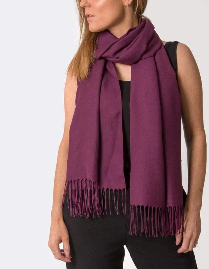 Plum Purple Pashmina