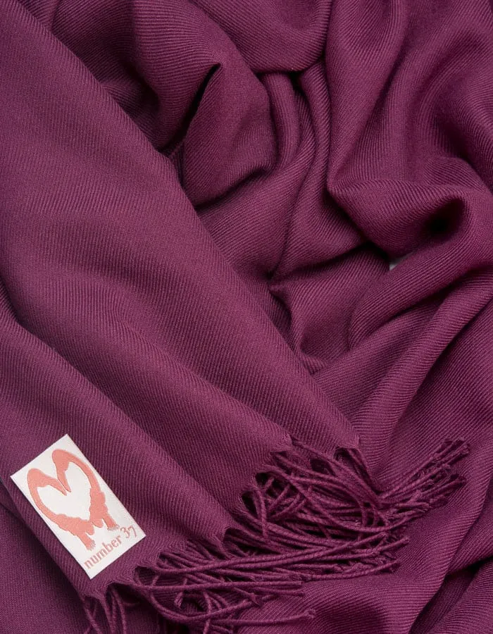 Plum Purple Pashmina