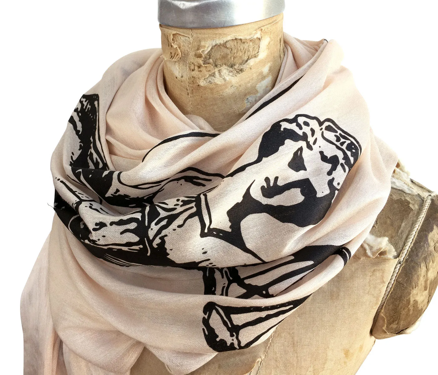 Scales of Justice Scarf, Luxe Weight Pashmina. Lawyer, attorney gift