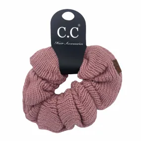 SCR-04 C.C KNIT SCRUNCHIE ROSE