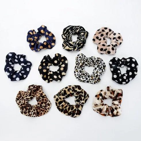 Scrunchies, Scrunchy, Sequin, Sparkle and Fashion Scrunchies, Hair Accessories, Gift for Her, Gift for Mum, Hair Band, Leopard Cheetah