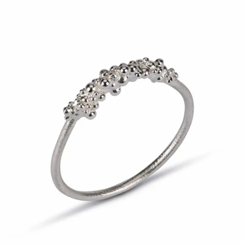 Silver Granule Ring