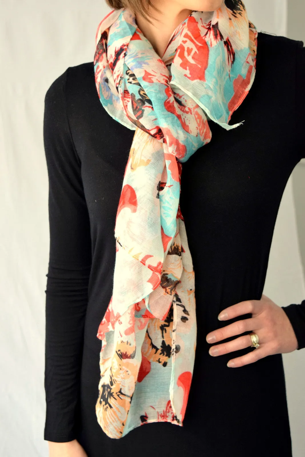 Spring Floral Scarves - Final Sale