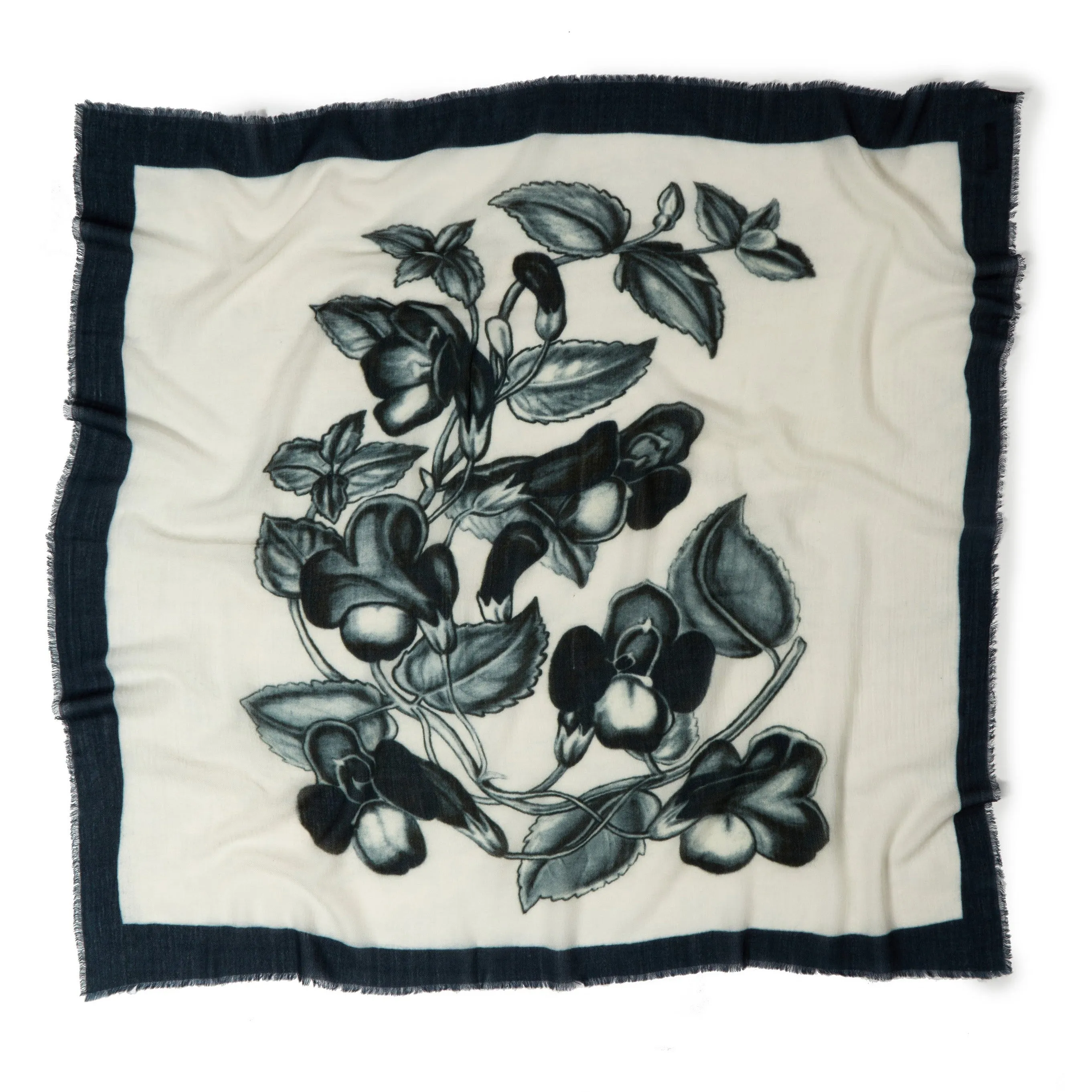 Sweet Pea Wool/Silk Scarf