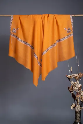 Tangerine Hand Embroidered Cashmere - SAN DIEGO