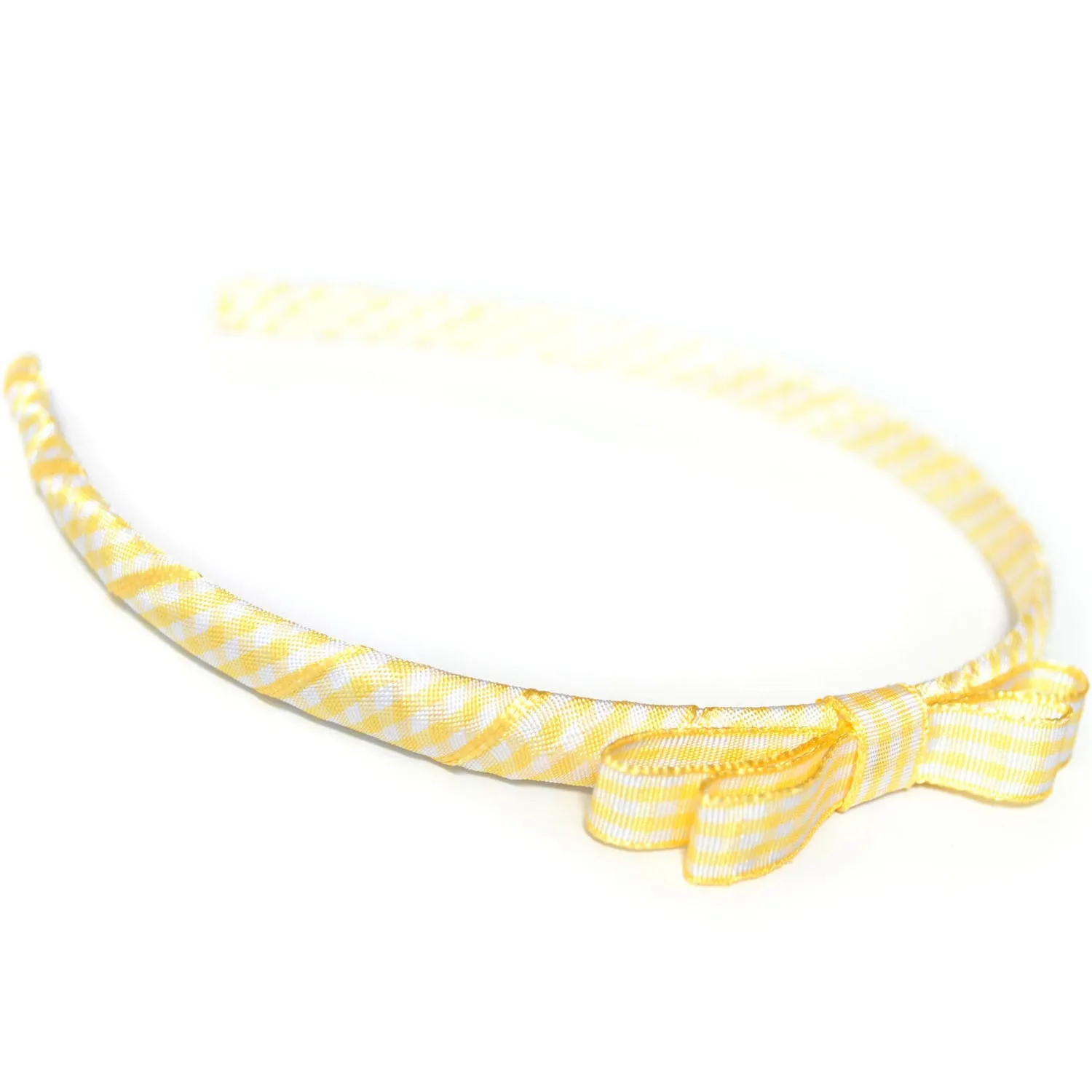 Teeny Tiny Headband for School or Everyday - Plain, Gingham or Dot Ribbon