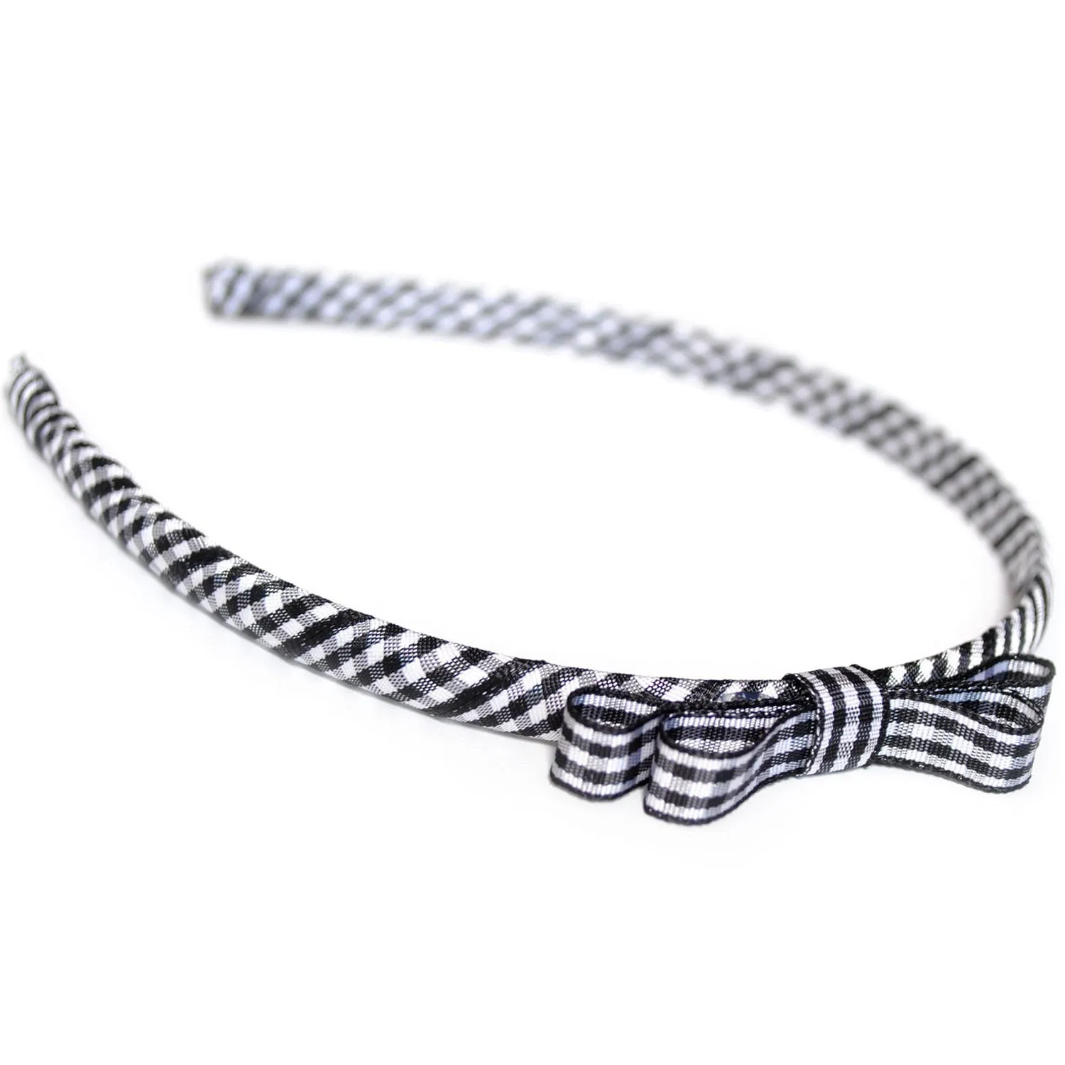 Teeny Tiny Headband for School or Everyday - Plain, Gingham or Dot Ribbon