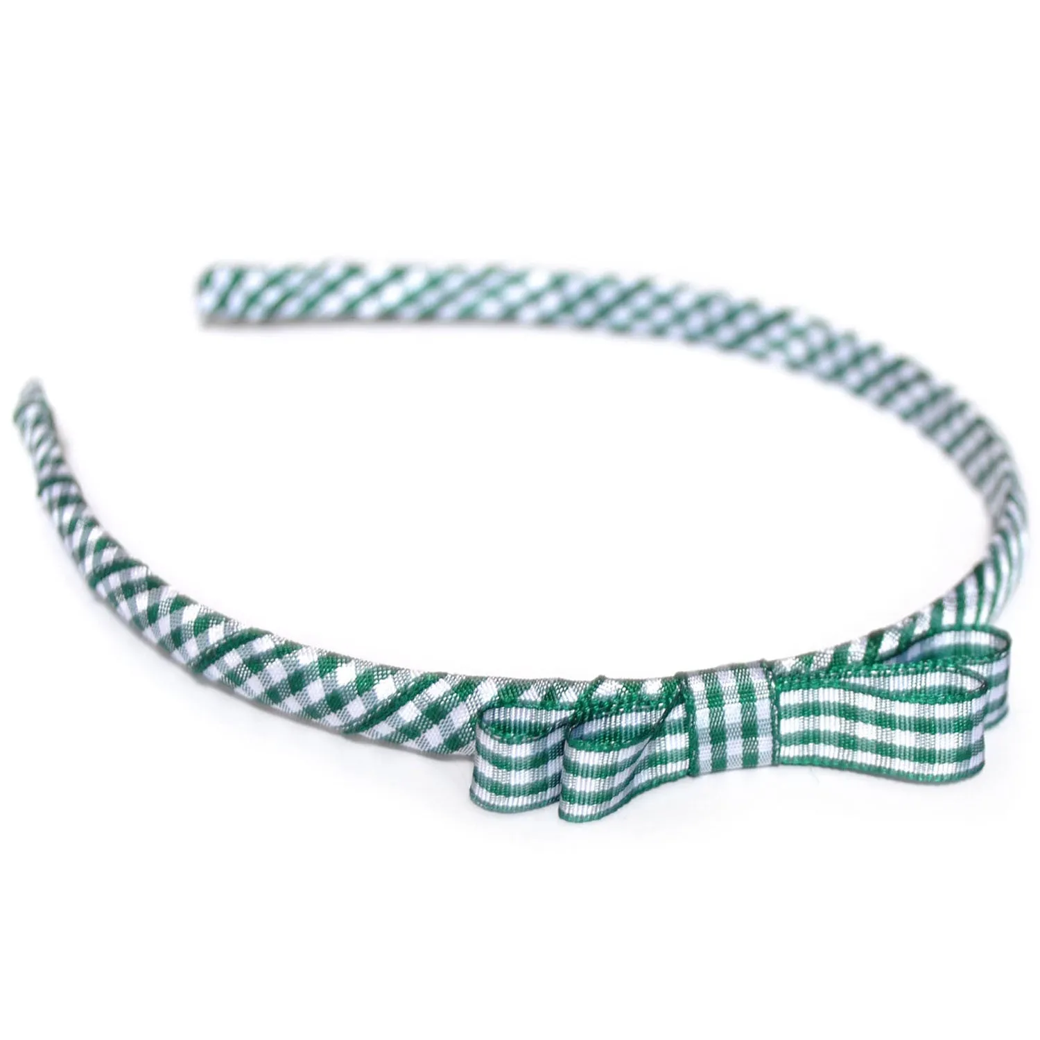 Teeny Tiny Headband for School or Everyday - Plain, Gingham or Dot Ribbon