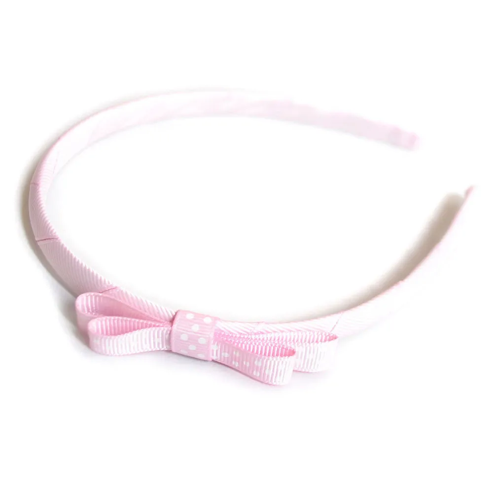 Teeny Tiny Headband for School or Everyday - Plain, Gingham or Dot Ribbon